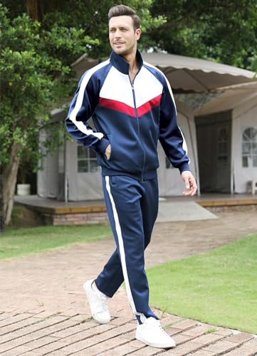 2 Piece Athletic Full Zip Tracksuit Set R961452