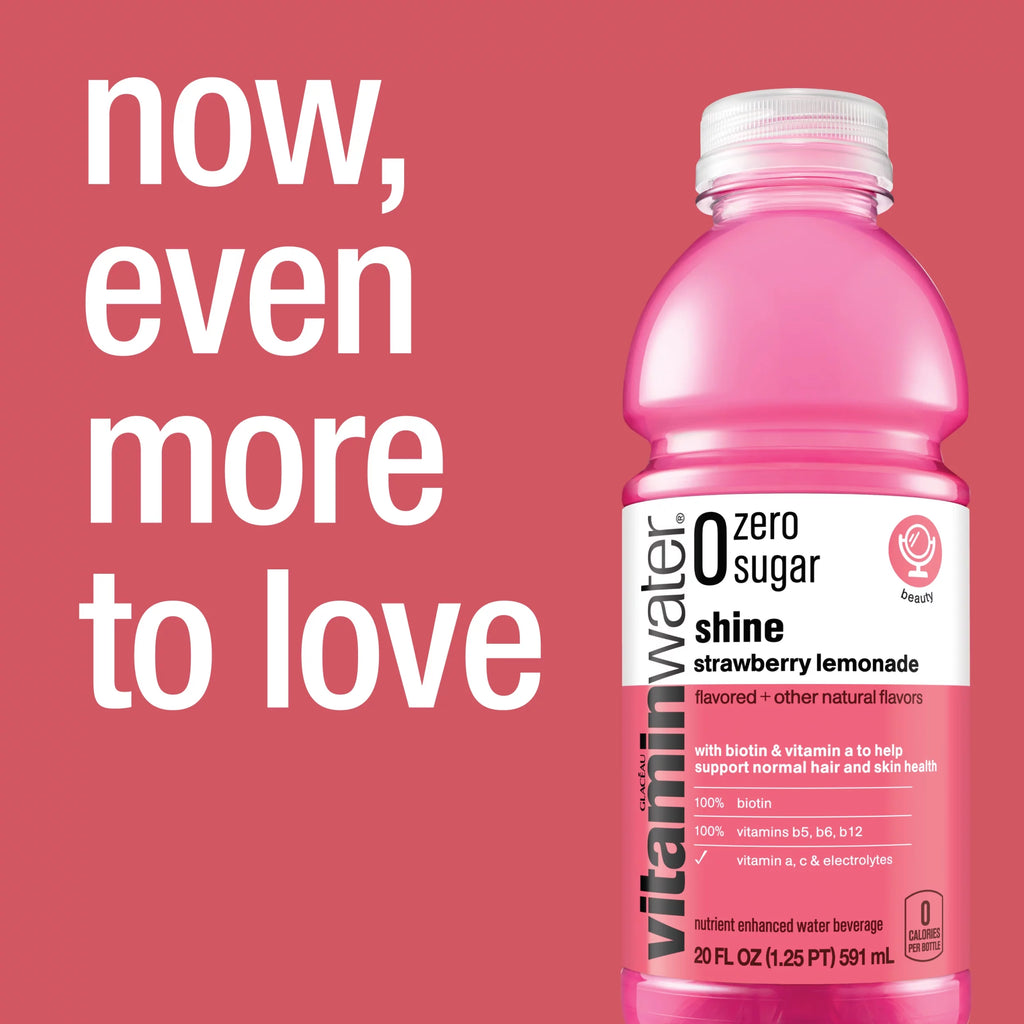 Strawberry Lemonade Electrolyte Enhanced Water, 20 fl oz, 12 Pack J6849