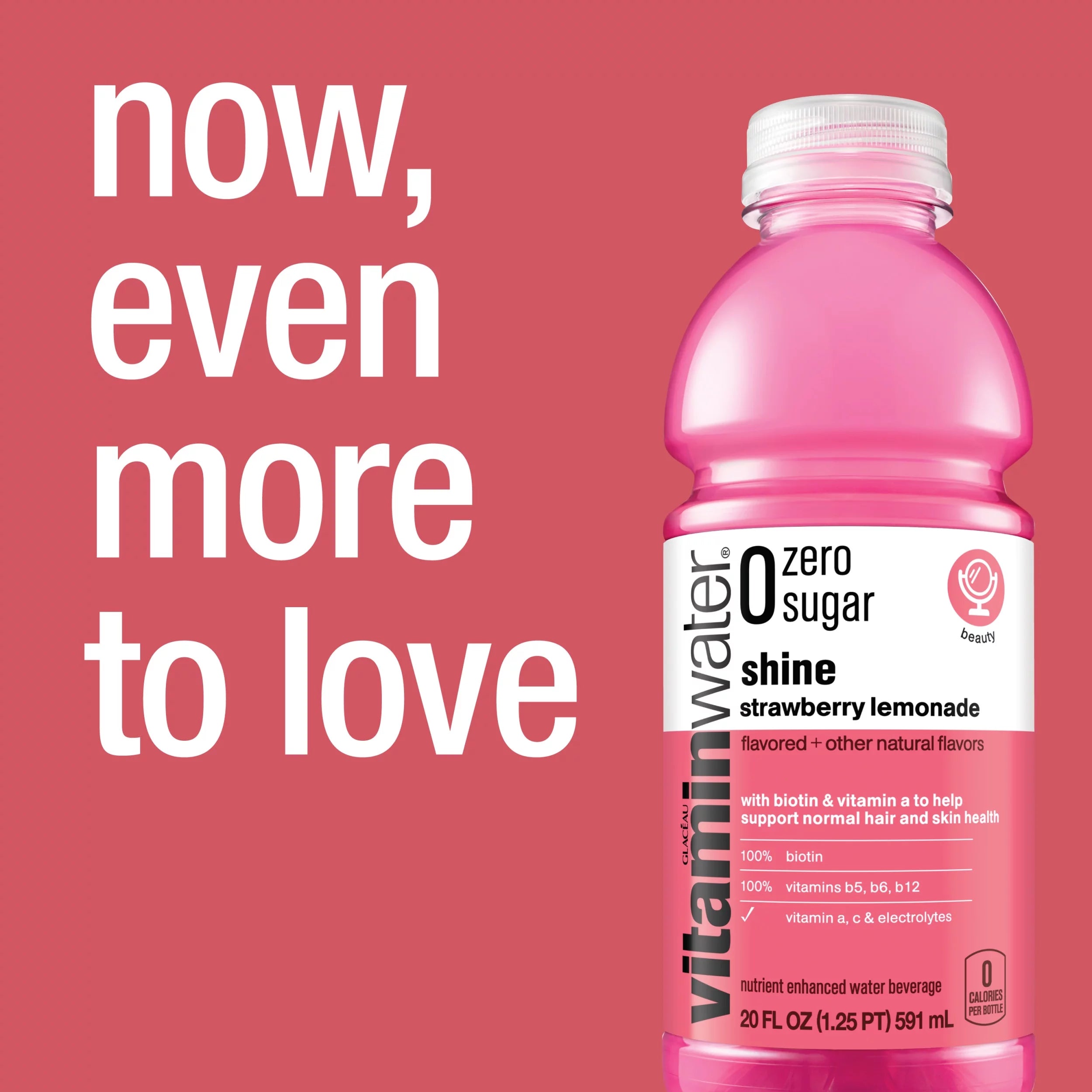 Strawberry Lemonade Electrolyte Enhanced Water, 20 fl oz, 12 Pack J6849