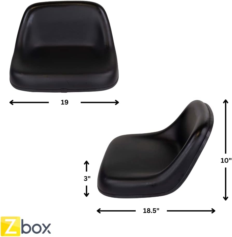 High Back Universal Lawn Mower Tractor Seat (Black) Y57486