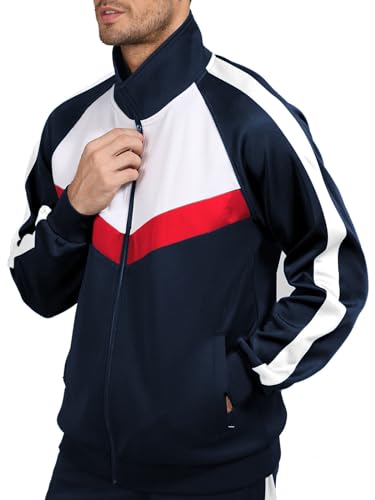 2 Piece Athletic Full Zip Tracksuit Set R961452