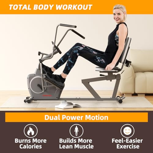 Recumbent Exercise Bike with Arm Exerciser K7819
