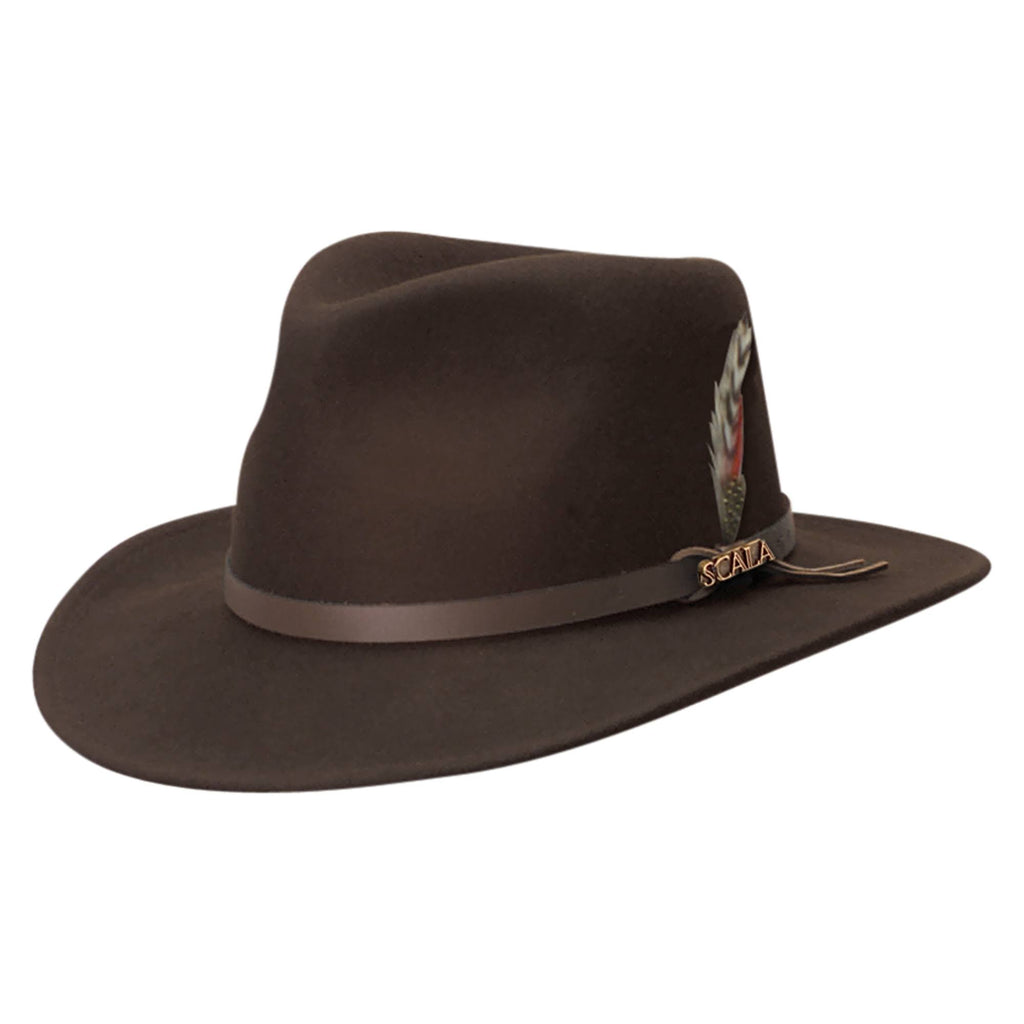 Crushable Felt Outback Hat Q12209