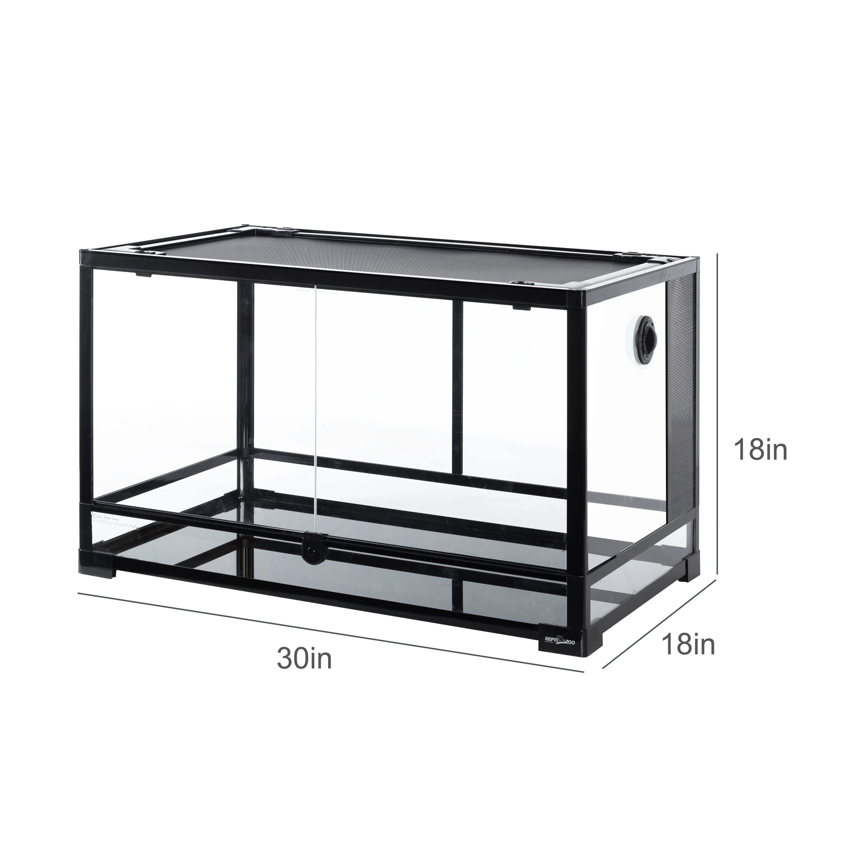 Tempered Glass 40 Gallon Front Opening Reptile Terrarium 30" x 18" x 18" K2864