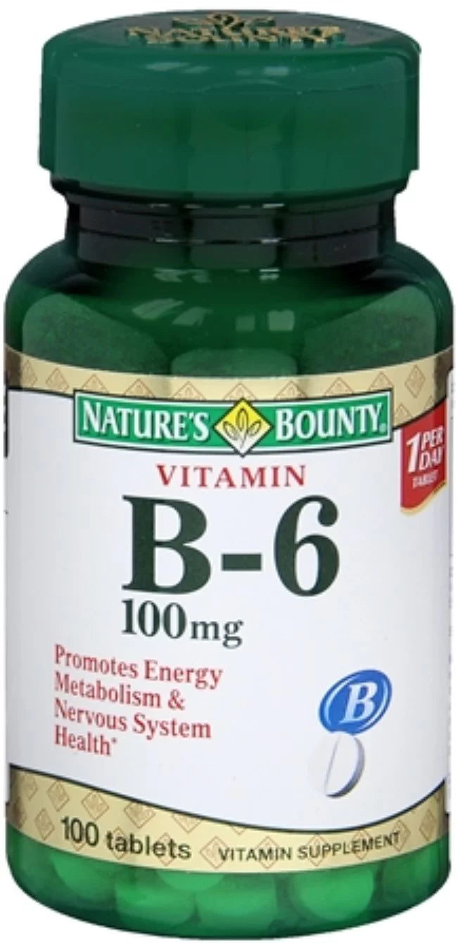Vitamin B-6 100 mg Tablets 100 Tablets (Pack of 3) R7617