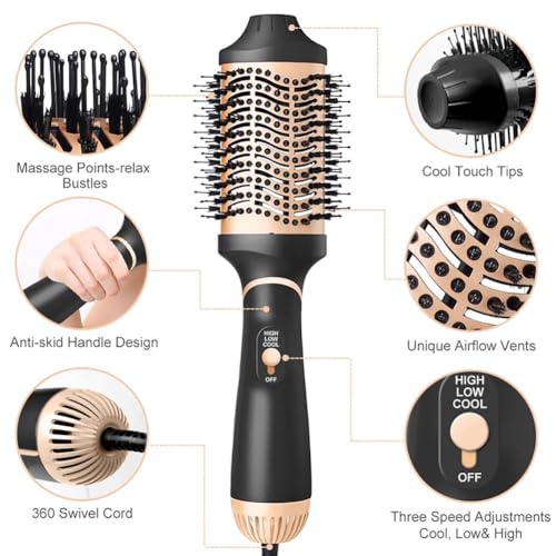 Golden Hot Air Brush Hair Styler T22963