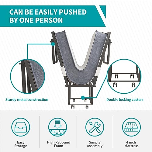 Folding Bed with 5'' Memory Foam Mattress V949