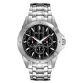 Black Patterned Dial 43mm Quartz Watch Q900