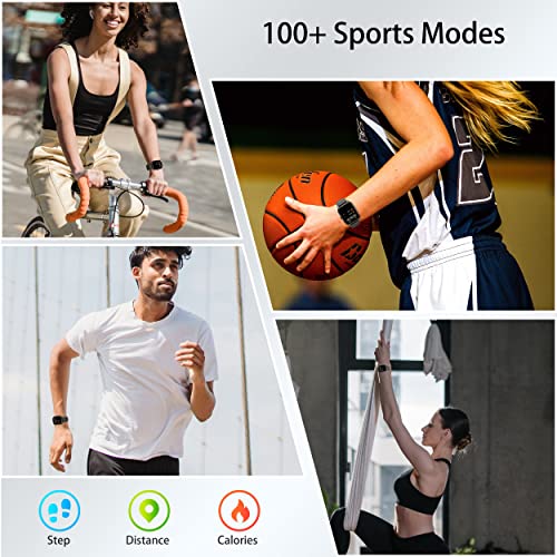 Black 1.85" Smart Watch with Heart Rate Monitor I88106