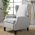 Taupe Tweed Wingback Pushback Recliner W141694