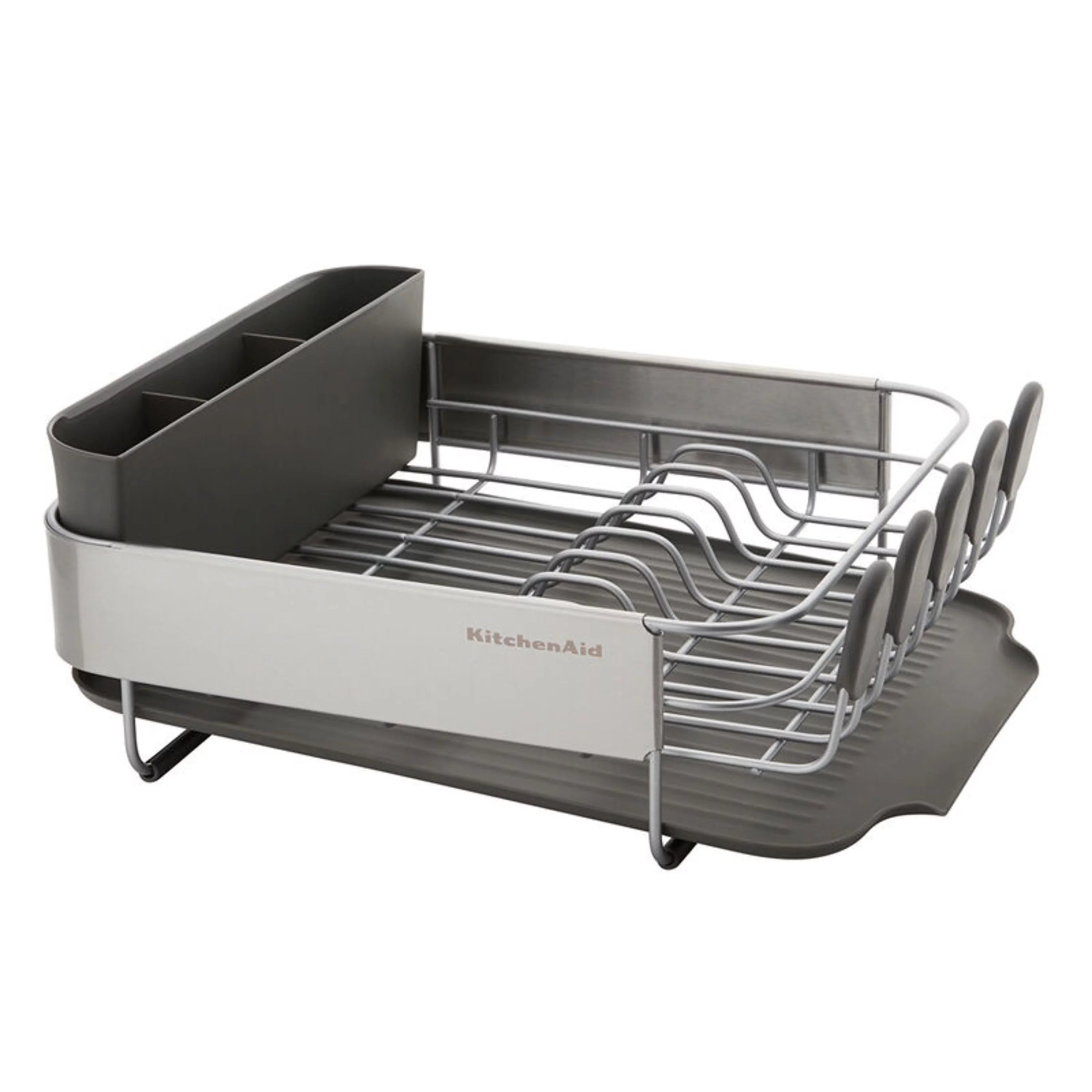 Stainless Steel Compact Dish Rack in Satin Gray R3753