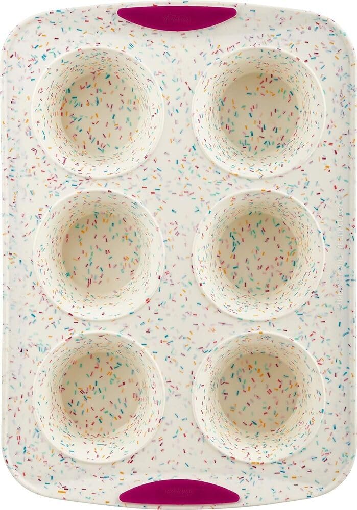 6-Cavity Silicone Jumbo Muffin Mold R334402