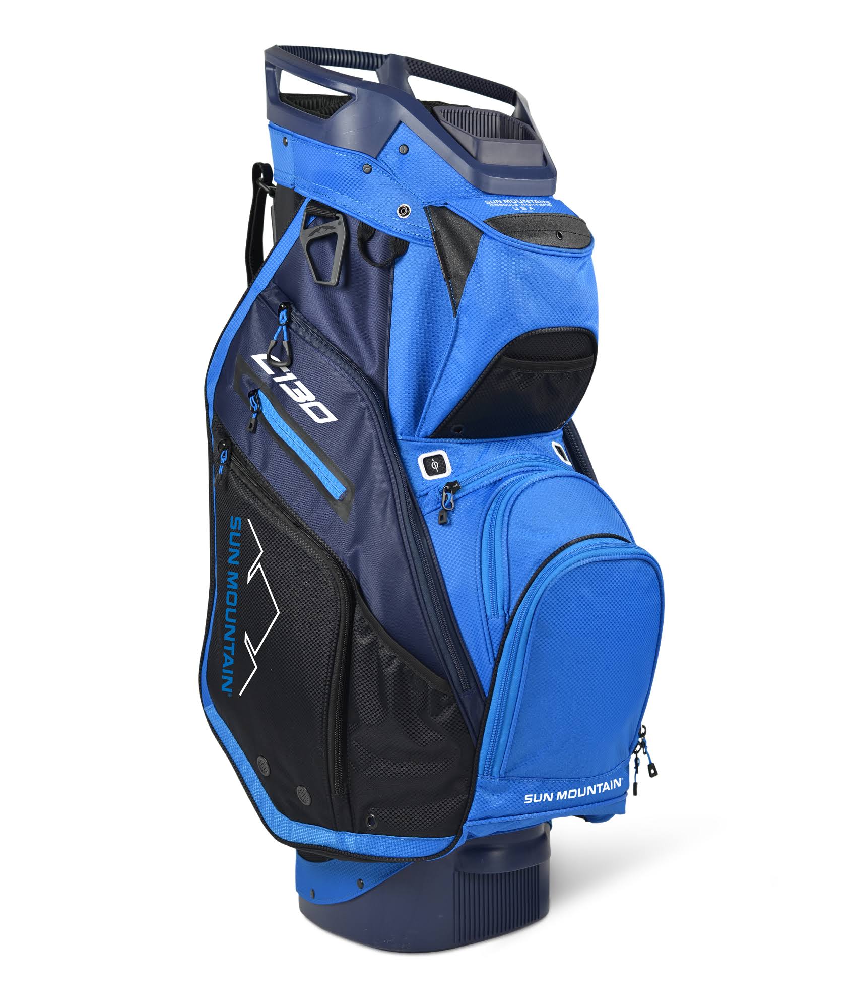 Black Charcoal White Red Cart Bag Z189