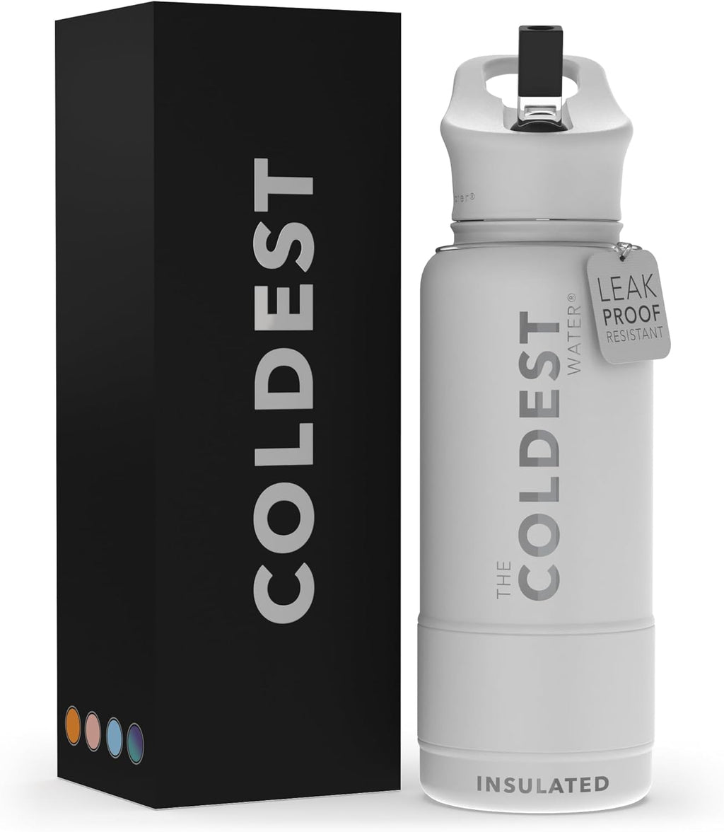 Vacuum Insulated Stainless Steel Water Bottle with Straw Lid A8488
