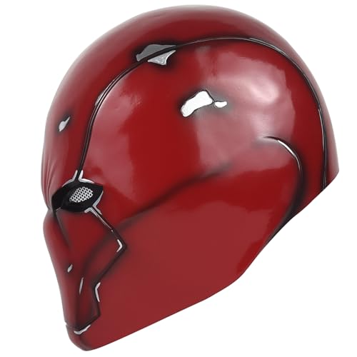 Metallic Effect Red Hood Mask Deluxe Cosplay Prop H564759