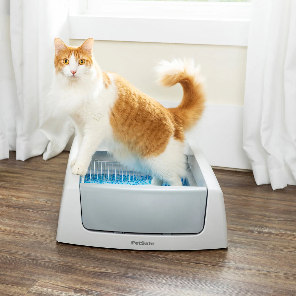 Gray Self-Cleaning Cat Litter Box F9322