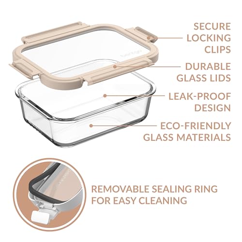 4-Piece Glass Food Storage Set Y965
