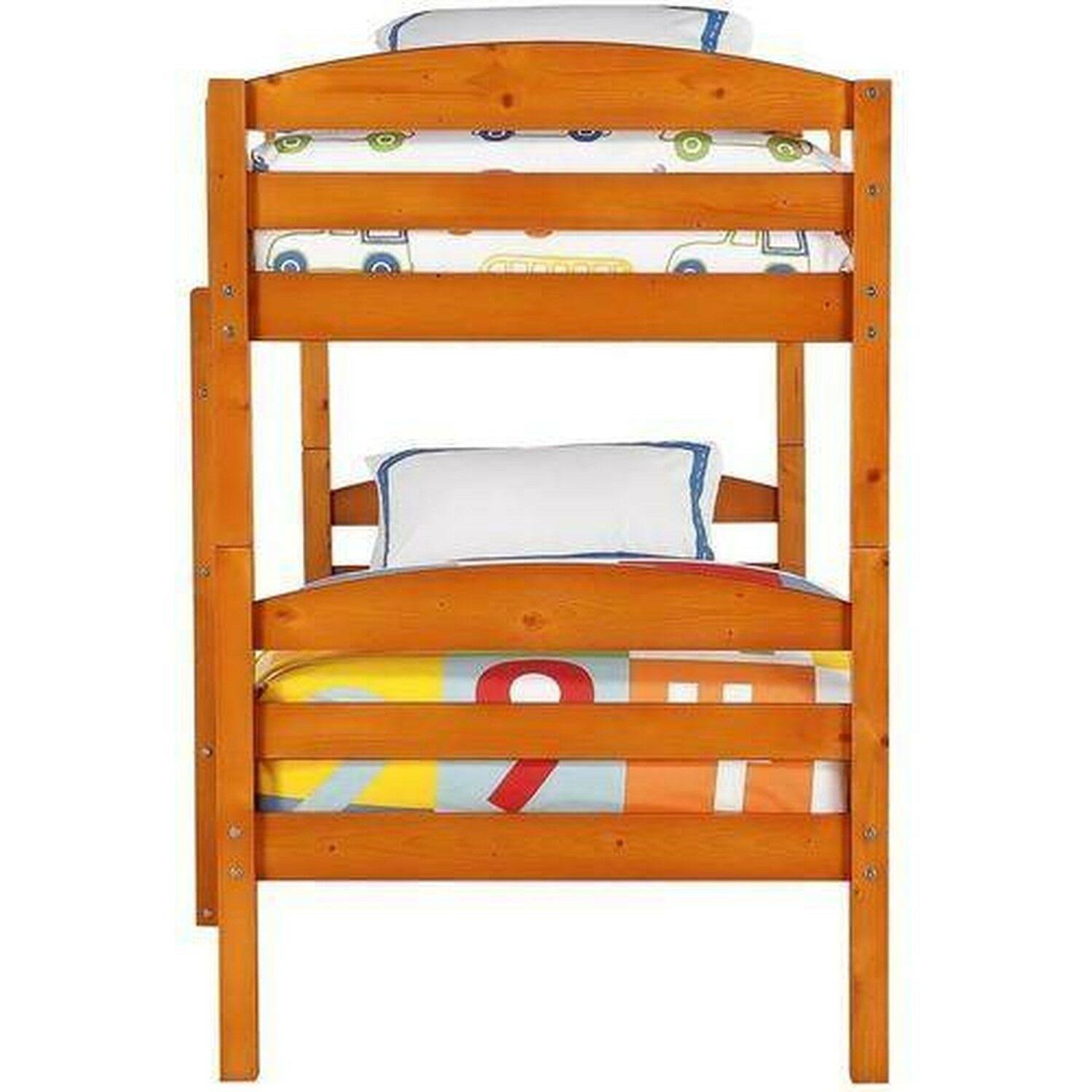 Pine Wood Twin-over-Twin Bunk Bed H6287