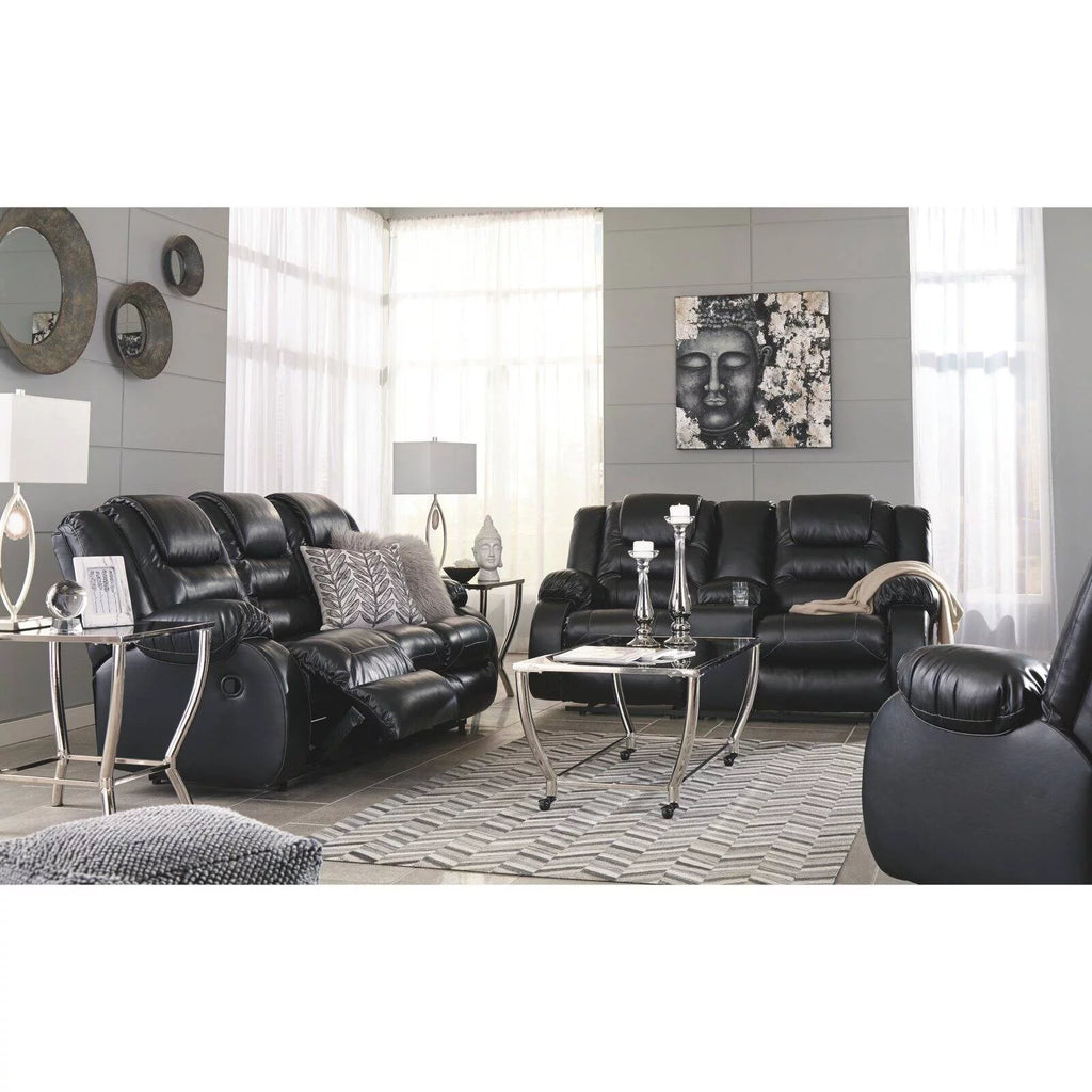 Chocolate Reclining Loveseat with Console X29566