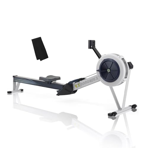 Indoor Rowing Machine with PM5 Monitor, Adjustable Air Resistance (Gray) N57008
