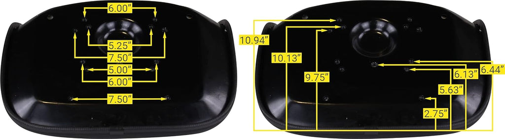High Back Universal Lawn Mower Tractor Seat (Black) Y57486
