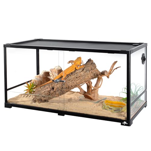 34 Gallon Glass Reptile Tank 24" x 18" x 18" with Sliding Door Z30231