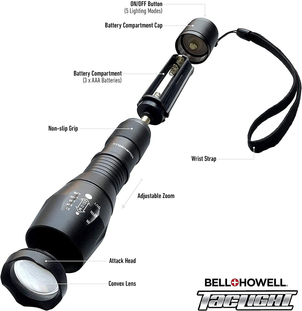 High Lumens LED Tactical Flashlight Set of 3 S68851