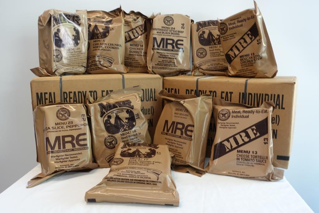 4 Pack MRE Meals with Heater Packs P8759
