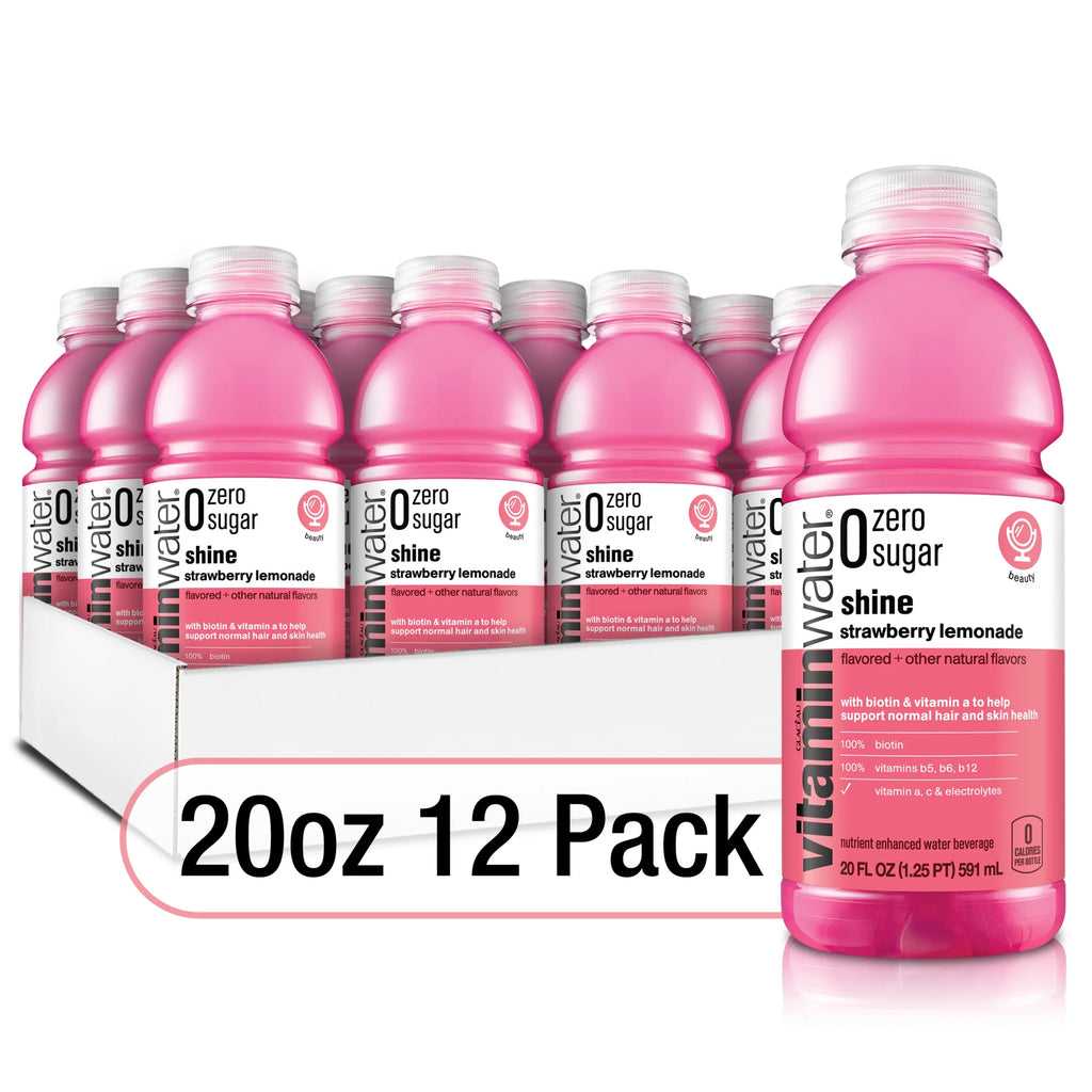 Strawberry Lemonade Electrolyte Enhanced Water, 20 fl oz, 12 Pack J6849