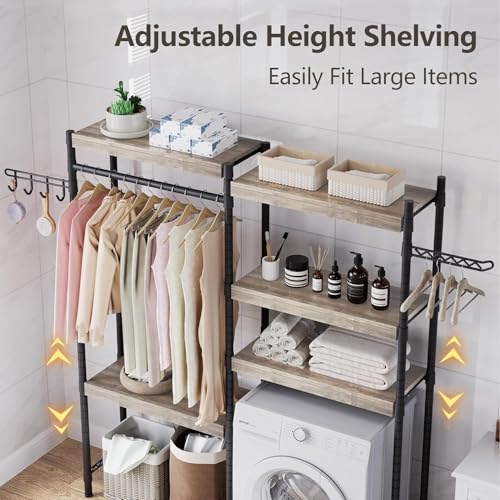 Over The Washer and Dryer Storage Shelf, Wood, 28" C608