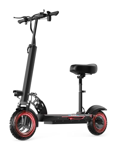 1500W Peak Motor 45 Miles Range 30MPH Top Speed 10" Off Road Tires Dual Suspension Folding Electric Scooter H790391