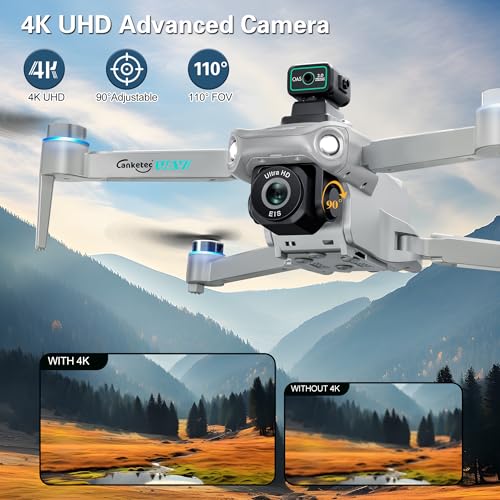 4K UHD Camera GPS RC Drone Brushless Motor Foldable Quadcopter with Obstacle Avoidance W97814