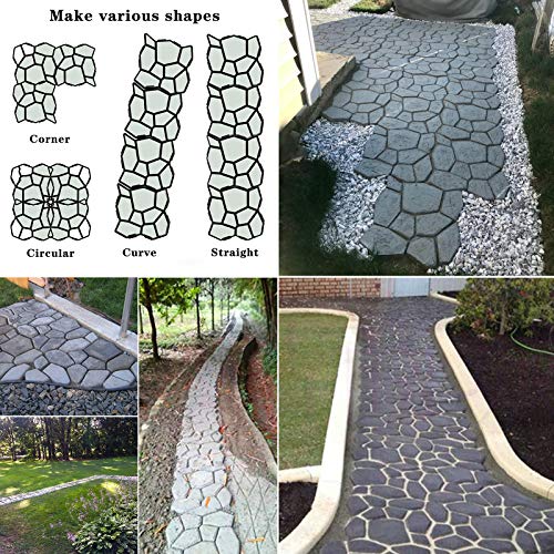 2 Packs 18.9 x 18.9 x 1.8 inch Concrete Stepping Stone Mold I519446