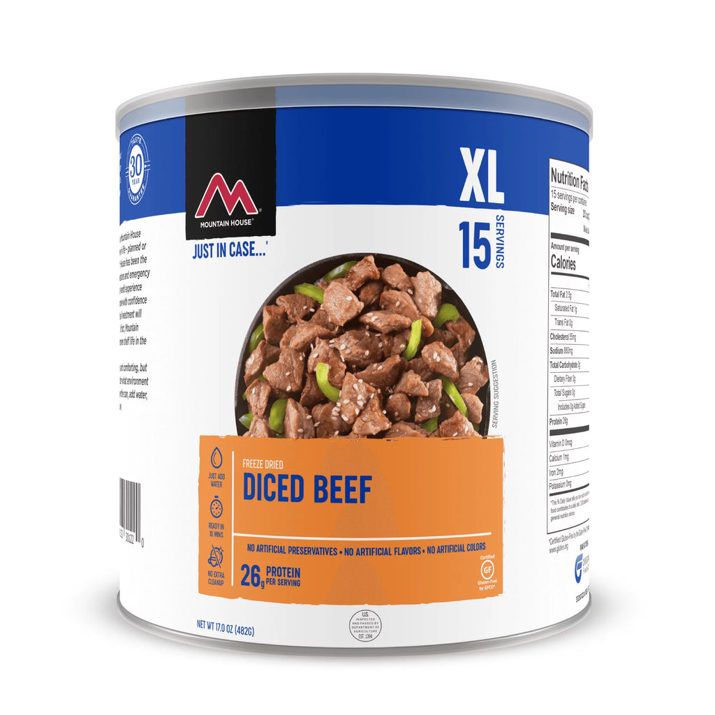 Diced Beef Freeze Dried Food #10 Can G5135