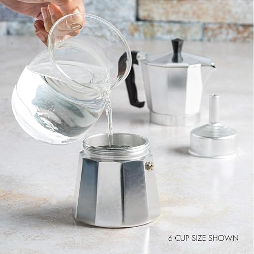 Silver 3 Cup Stovetop Espresso Maker H957342