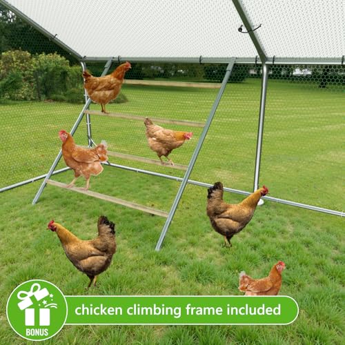 Large Chicken Coop with Anti-UV Cover D6378