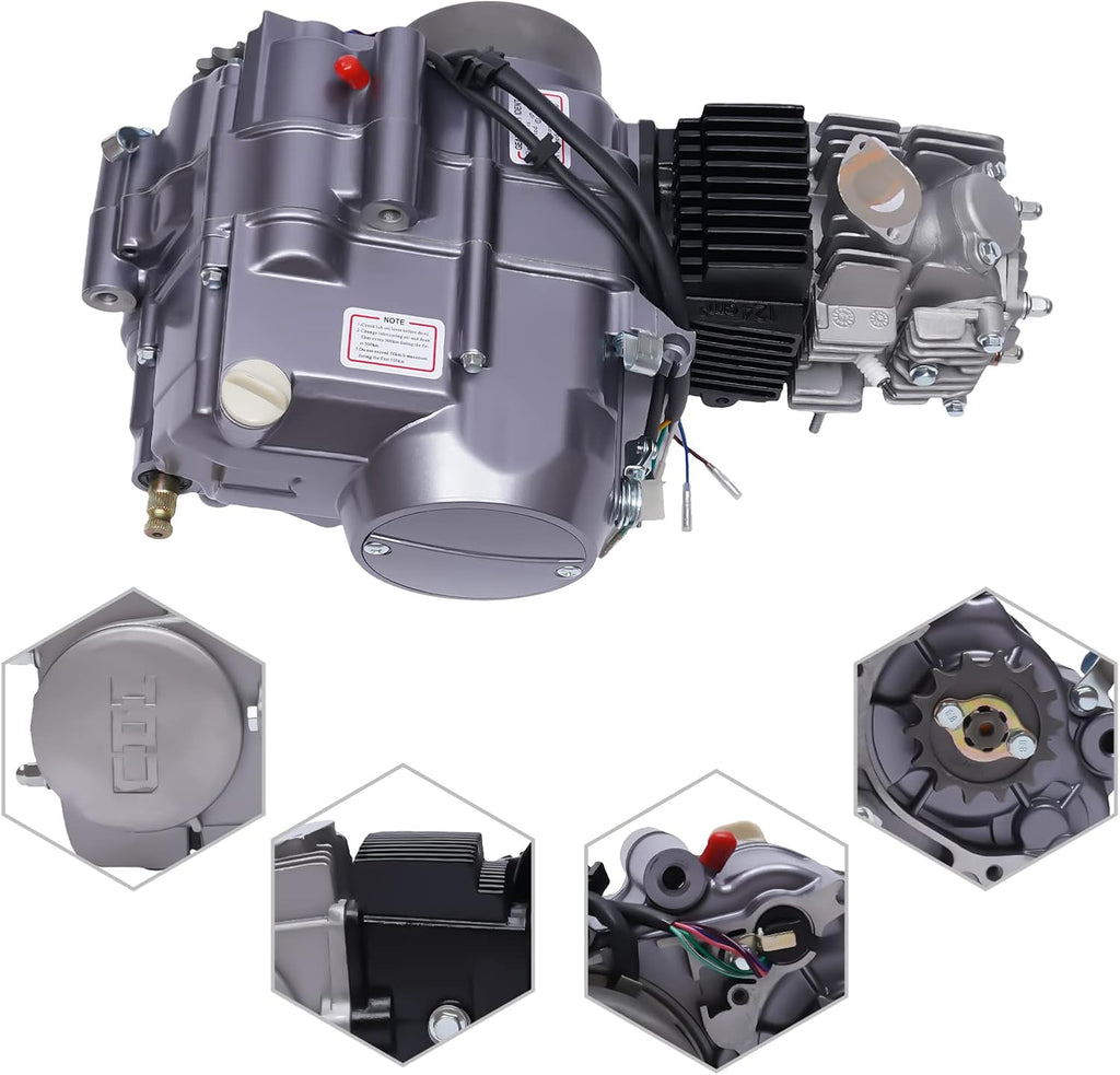 140CC 4 Stroke Single Cylinder Manual Clutch Kick Starter Engine Motor N3524