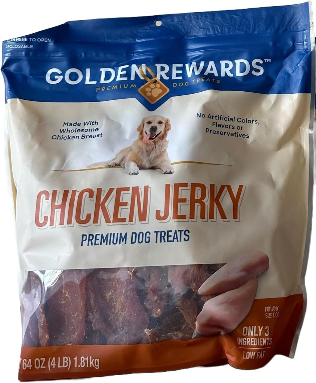 64 Oz Chicken Jerky Dog Treats B251331