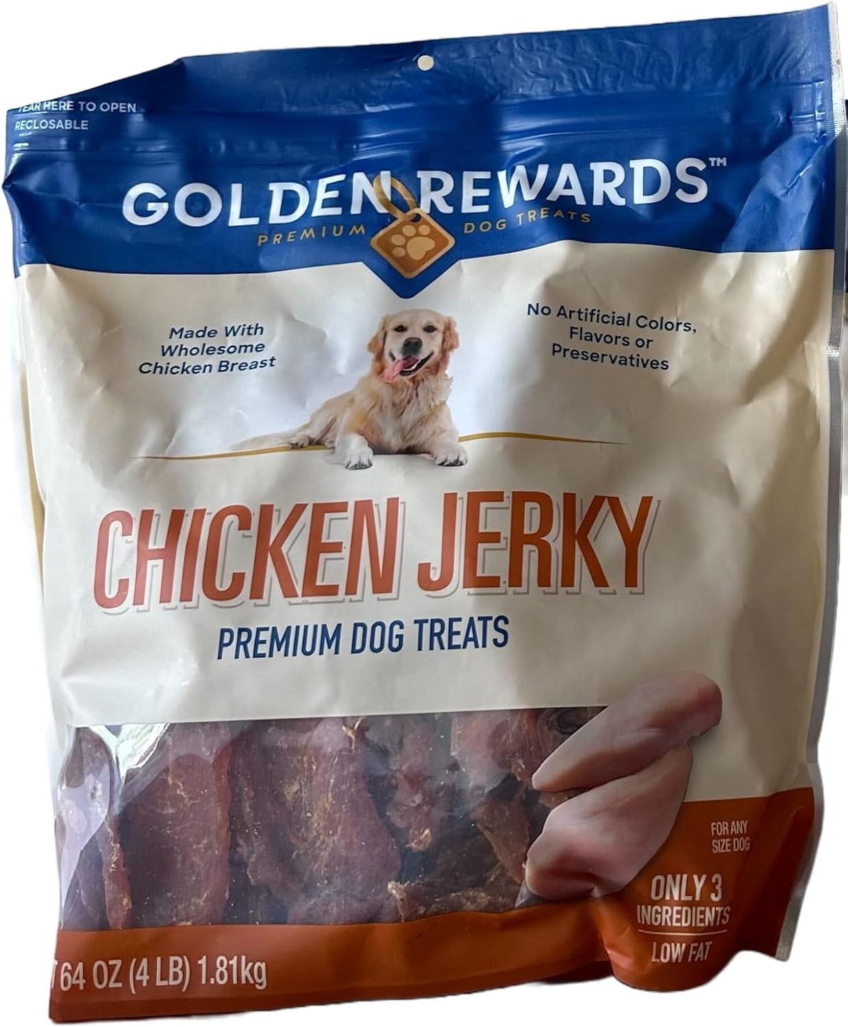 64 Oz Chicken Jerky Dog Treats B251331