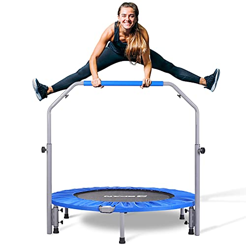 40/48" Foldable Mini Trampoline with Adjustable Foam Handle K7285