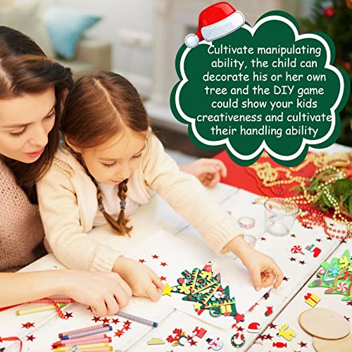 DIY Felt Christmas Tree and Ornaments Craft Decorations R220419