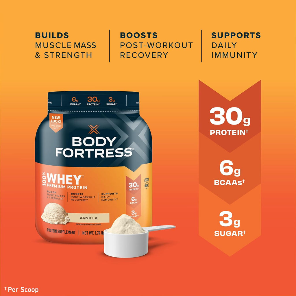 Vanilla and Chocolate Whey Protein Powder, 1.74lbs and 1.78lbs F68457
