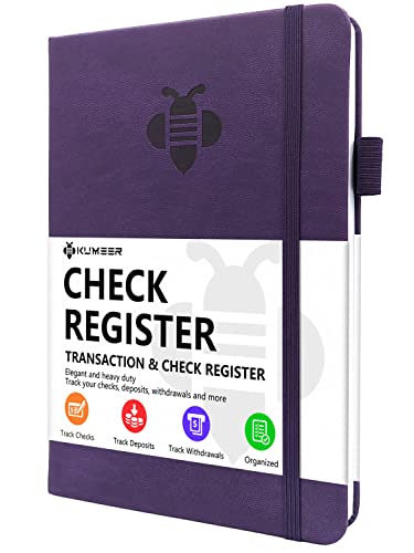 Black Hardcover Check Register 5.2x7.6" T817919