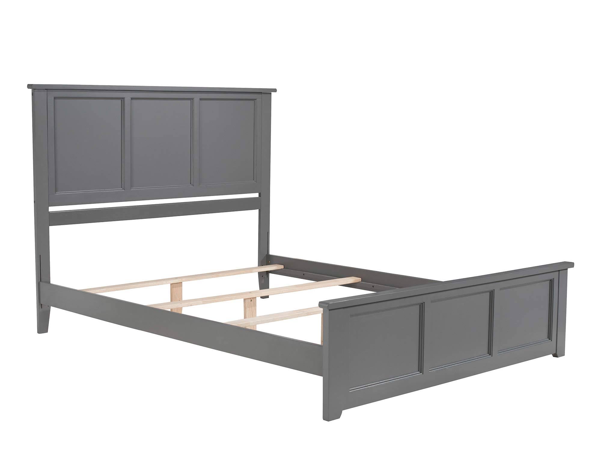 Grey Queen Bed with Foot Board N5822