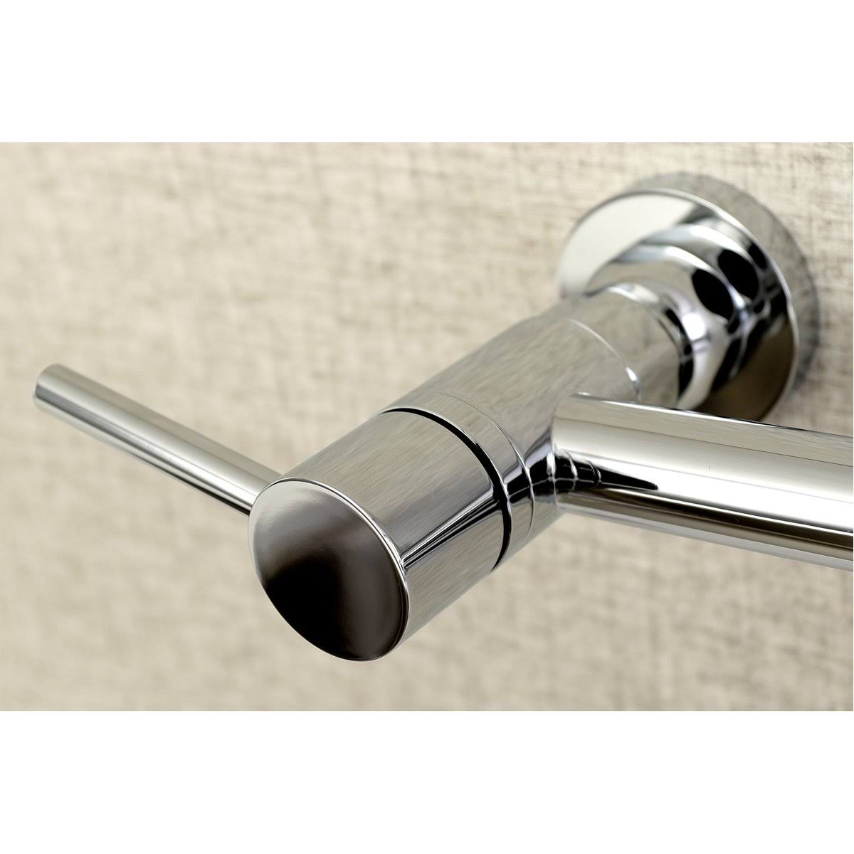 Oil Rubbed Bronze 2-Handle Wall Mount Pull-Down Kitchen Faucet Y717609