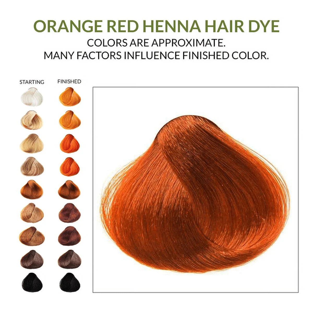 2 Packs Orange Red Henna For Hair 100 Grams R847100