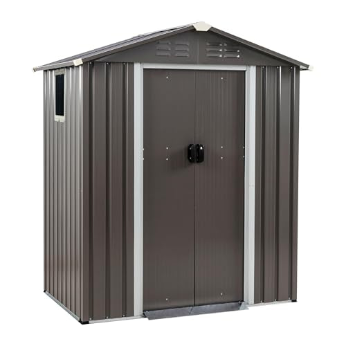 Gray 5x3 FT Outdoor Storage Shed with Window W52767