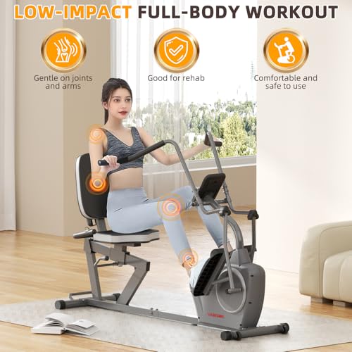 Recumbent Exercise Bike with Arm Exerciser K7819