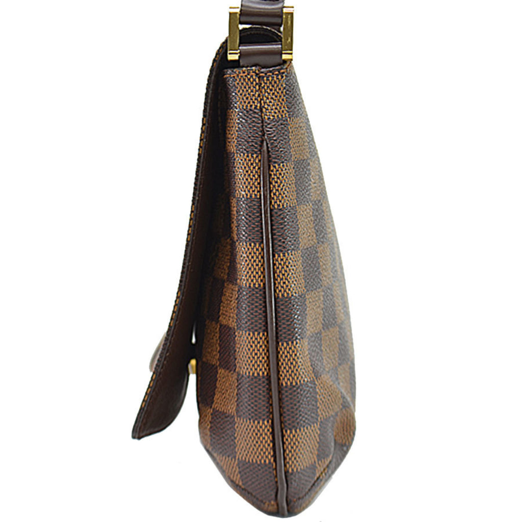 Pre-Owned Brown Canvas Shoulder Bag D322568