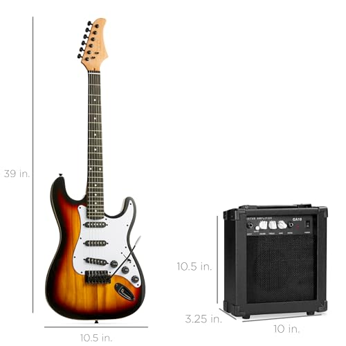 Natural Full Size Electric Guitar Starter Kit O142